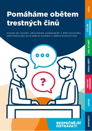 Titulní strana manuálu Pomáháme obětem trestných činů