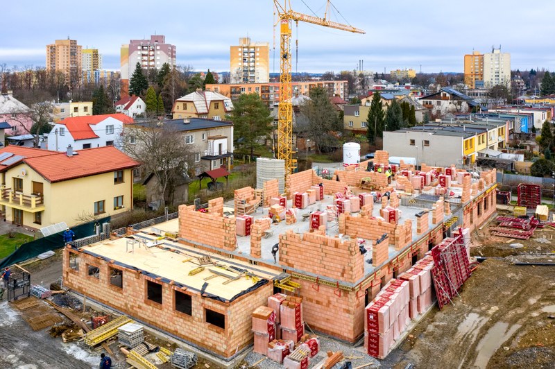 Foto: Výstavba budovy Domeček