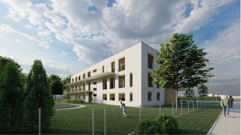 Vizualizace nové budovy Domeček