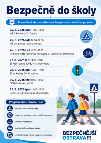 Bezpečně do školy. Akce Městské policie Ostrava na dopravních hřištích
